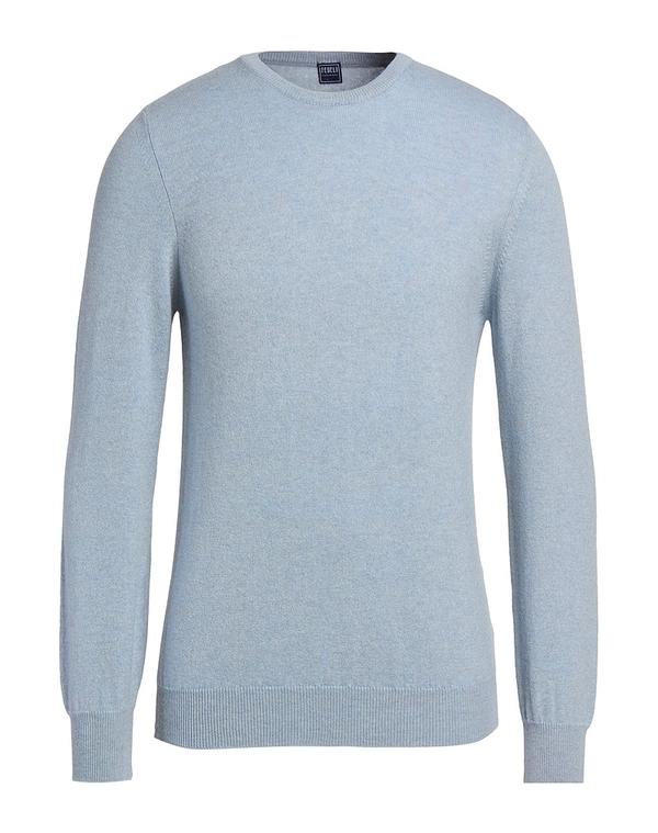 フェデーリ メンズ トップス シャツ プルオーバー FEDELIght Blue ブルー｜ReVida 店