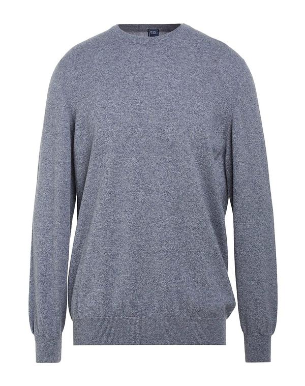 フェデーリ メンズ トップス シャツ プルオーバー FEDELI Blue ブルー|ReVida 店