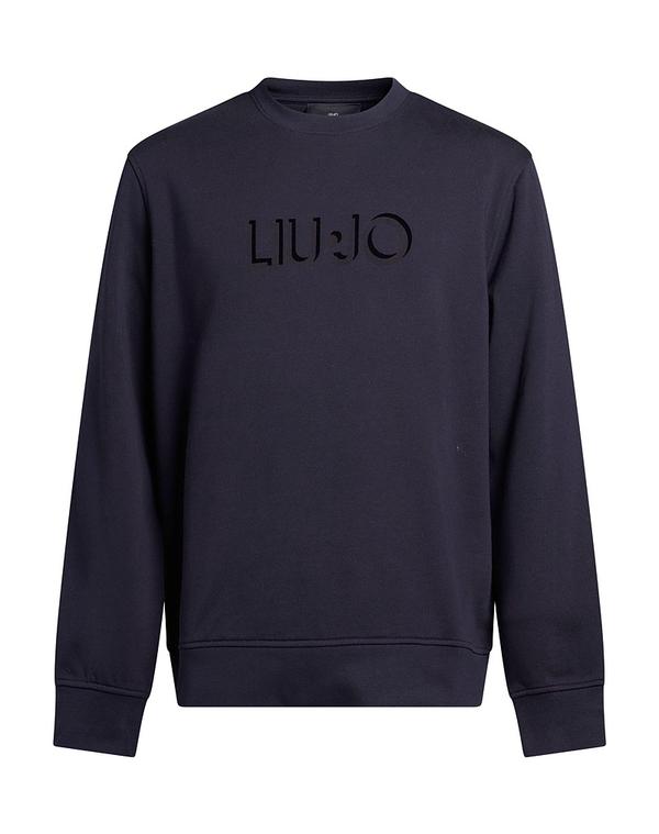 リュージョマン メンズ アウター パーカー・スウェット LIU JO MAN Midnight Blue ブルー｜ReVida 店