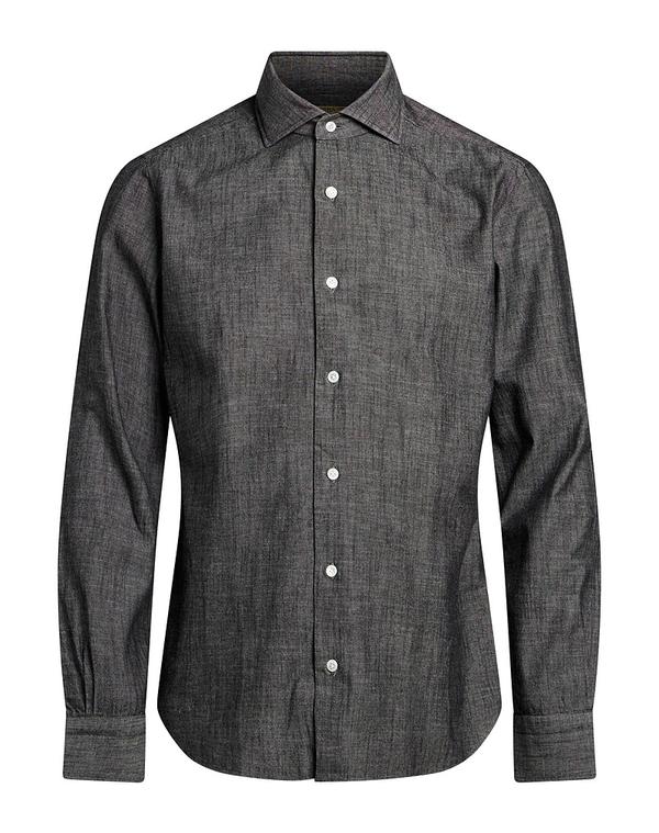 バルバナポリ メンズ トップス シャツ BARBA Napoli Gray グレー｜ReVida 店