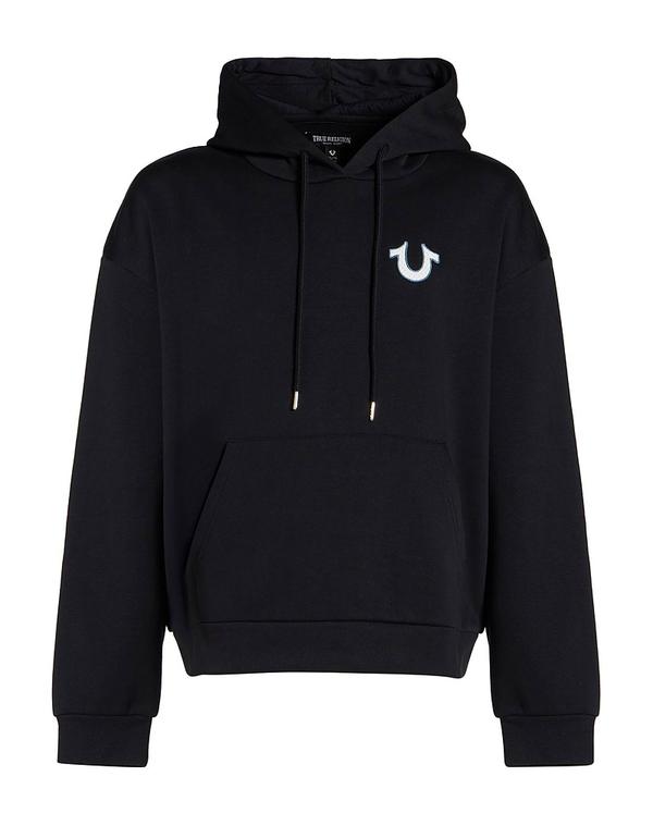 トゥルーレリジョン メンズ アウター パーカー・スウェット TRUE RELIGION Black ブラック|ReVida 店