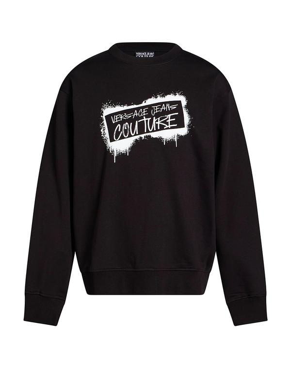 ヴェルサーチ メンズ アウター パーカー・スウェット VERSACE JEANS COUTURE Black ブラック|ReVida 店