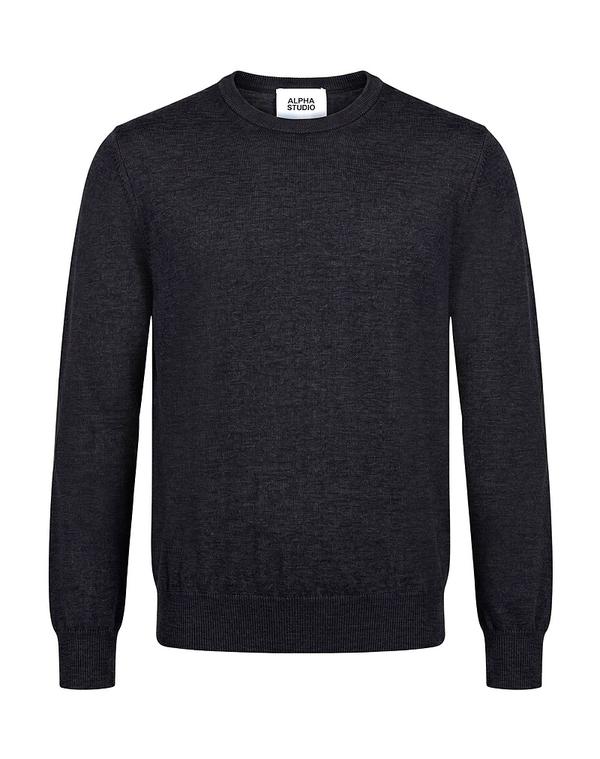 アルファス テューディオ メンズ トップス シャツ プルオーバー ALPHA STUDIO Charcoal チャコール｜ReVida 店