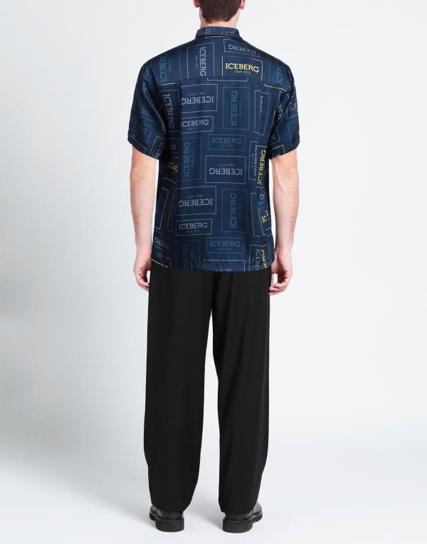 リバーシブルタイプ アイスバーグ Tシャツ トップス メンズ T-shirts Midnight blue