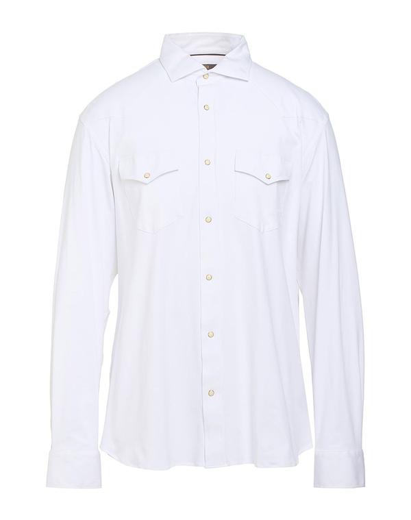 ムーレー メンズ トップス シャツ MOORER White ホワイト｜ReVida 店