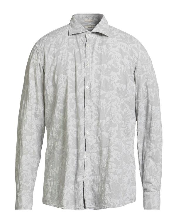 マッシモアルバ メンズ トップス シャツ MASSIMO ALBA Light Gray グレー|ReVida 店