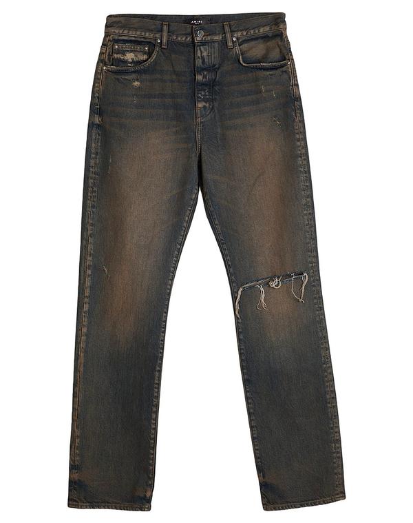 アミリ メンズ ボトムス デニムパンツ ストレートレッグ AMIRI Blue ブルー|ReVida 店