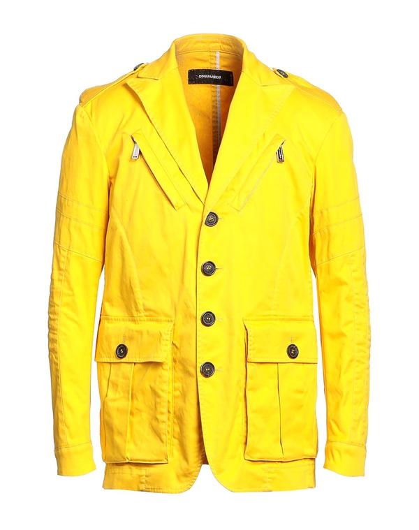 ディースクエアード メンズ アウター ジャケット・ブルゾン DSQUARED2 Yellow イエロー|ReVida 店
