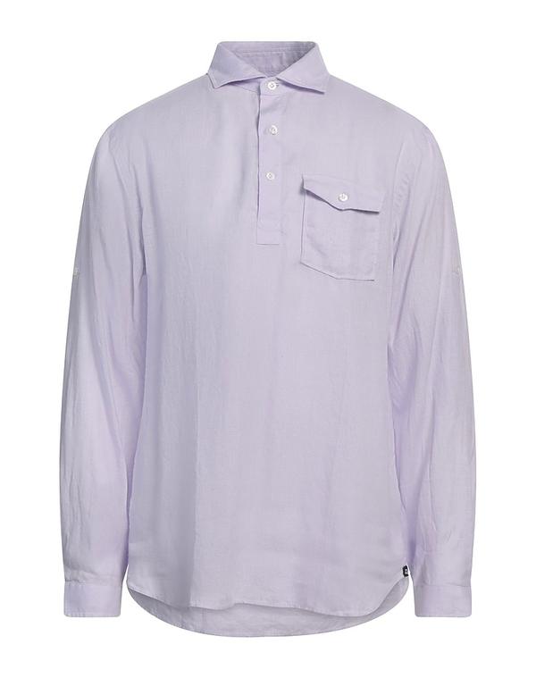 ラルディーニ メンズ トップス シャツ LARDINI 無地シャツ Lilac ライラック
