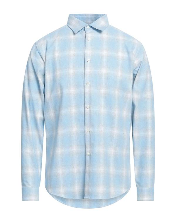 セオリー メンズ トップス シャツ THEORY チェック柄シャツ Sky Blue ブルー