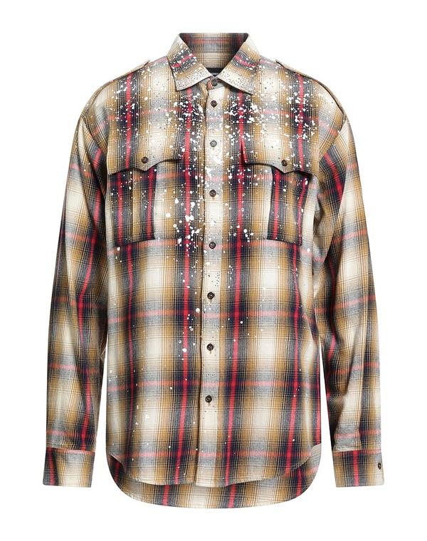 ディースクエアード メンズ トップス シャツ DSQUARED2 チェック柄シャツ Mustard マスタード