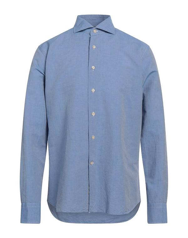 アレッサンドロゲラルディ メンズ トップス シャツ ALESSANDRO GHERARDI Light Blue ブルー|ReVida 店