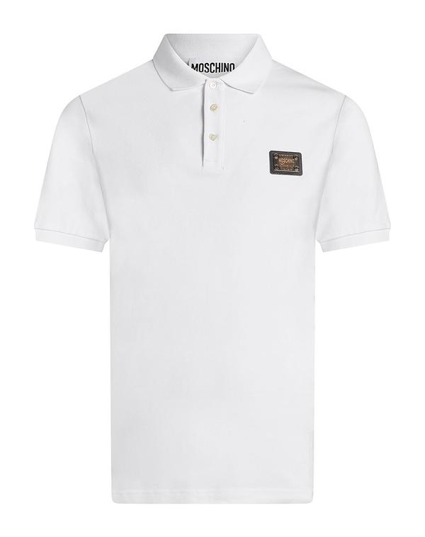 モスキーノ メンズ トップス ポロシャツ MOSCHINO White ホワイト｜ReVida 店