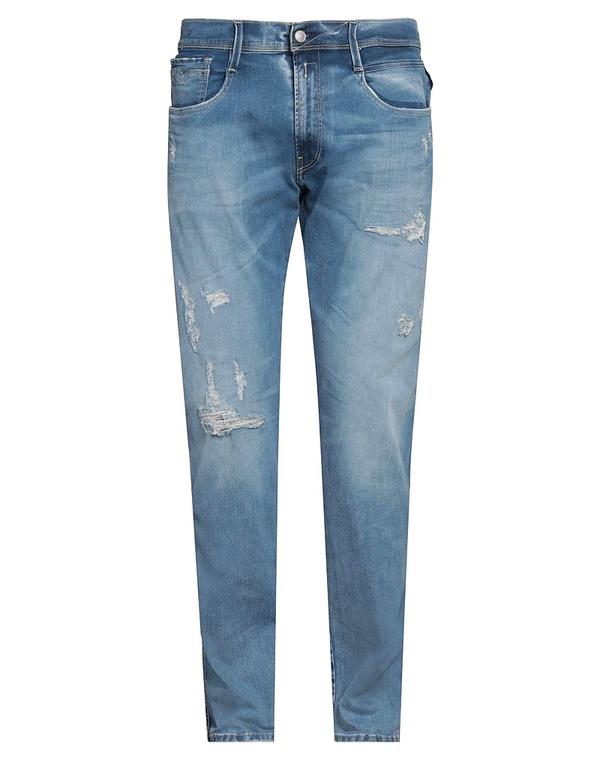 リプレイ メンズ ボトムス デニムパンツ ジーンズ REPLAY Blue ブルー｜ReVida 店