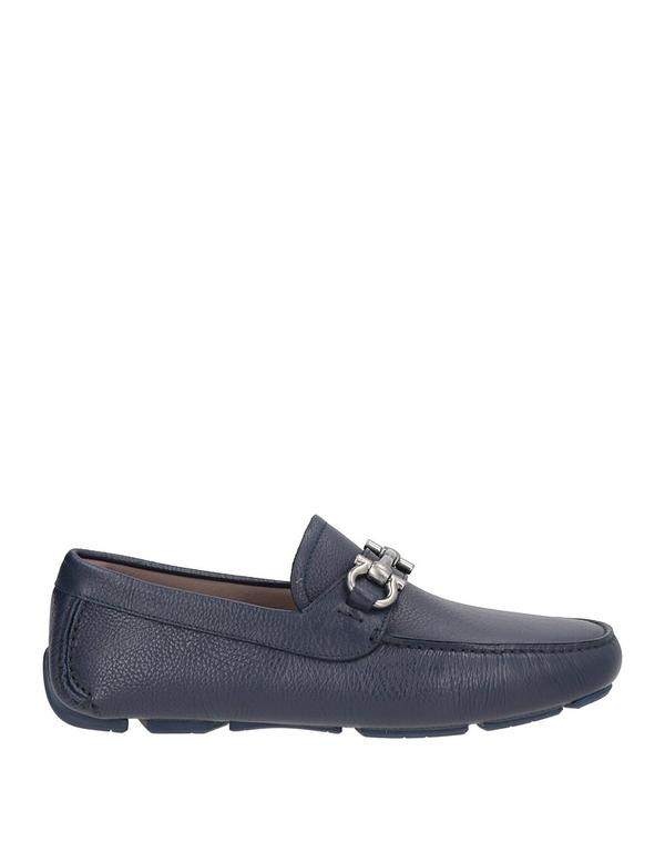 フェラガモ メンズ シューズ スリッポン・ローファー モカシン FERRAGAMO Midnight Blue ブルー｜ReVida 店