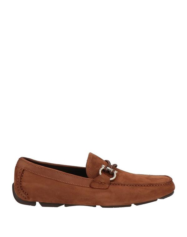 フェラガモ メンズ シューズ スリッポン・ローファー モカシン FERRAGAMO Brown ブラウン｜ReVida 店