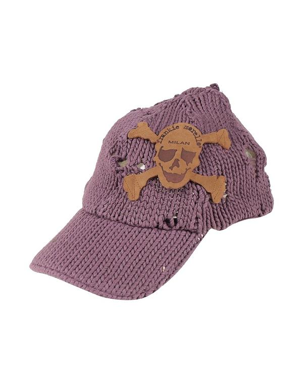 フランキーモレロ メンズ アクセサリー 帽子 FRANKIE MORELLO Purple パープル｜ReVida 店