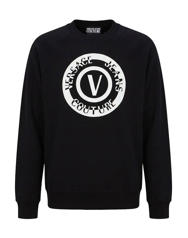 ヴェルサーチ メンズ アウター パーカー・スウェット VERSACE JEANS COUTURE Black ブラック｜ReVida 店