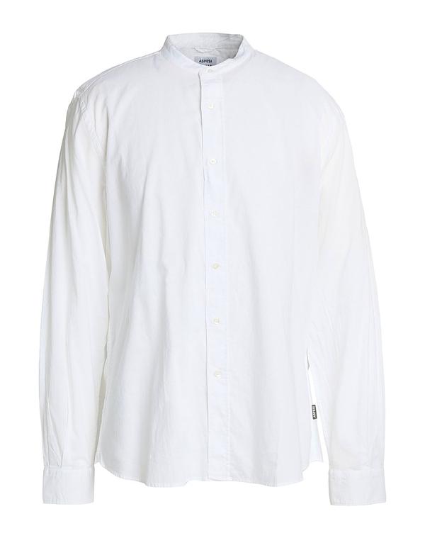 アスペジ メンズ トップス シャツ ASPESI White ホワイト｜ReVida 店