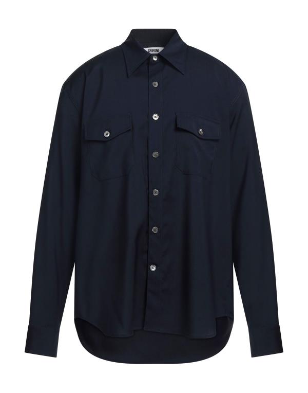 深緑(ふかみどり) マウロ グリフォーニ メンズ シャツ トップス Solid color shirt 通販