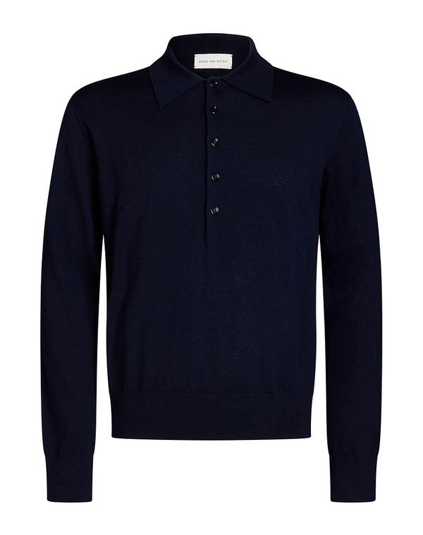 ドリス・ヴァン・ノッテン メンズ トップス シャツ プルオーバー DRIES VANOTE Navy ネイビー｜ReVida 店