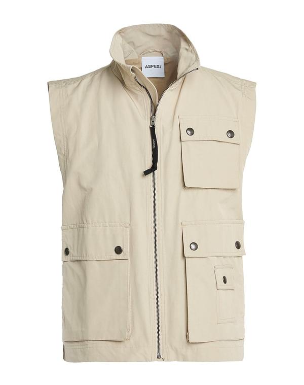 アスペジ メンズ トップス ベスト ASPESI Khaki カーキ｜ReVida 店