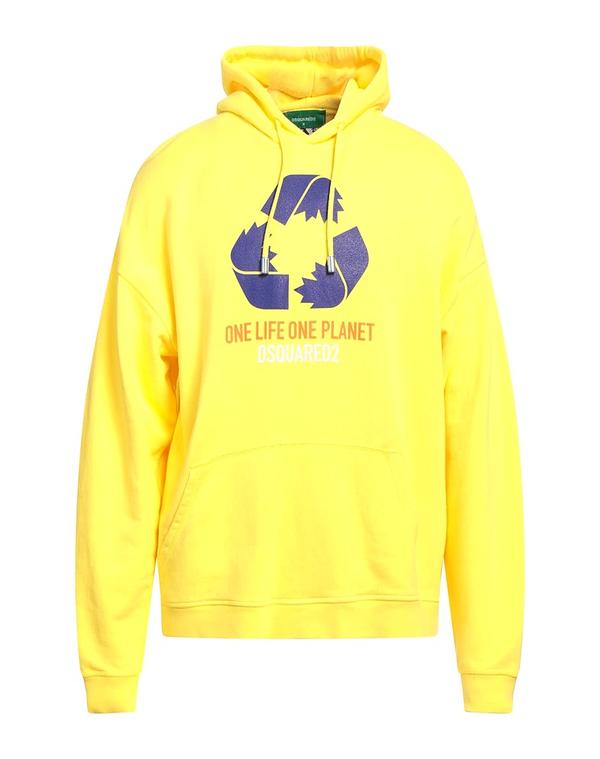 ディースクエアード メンズ アウター パーカー・スウェット DSQUARED2 スウェット Yellow イエロー｜ReVida 店