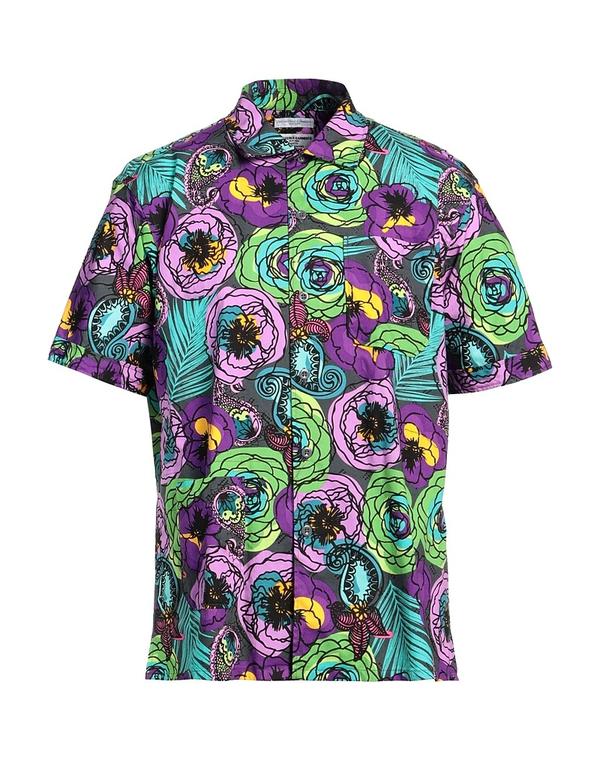 エンジニアードガーメンツ メンズ トップス プルオーバー ENGINEERED GARMENTS 柄入り口・入口プルオーバー Purple パープル カジュアルシャツ-メンズファッション
