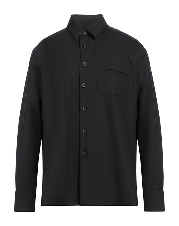 ラルディーニ メンズ トップス シャツ LARDINI 無地シャツ Black ブラック