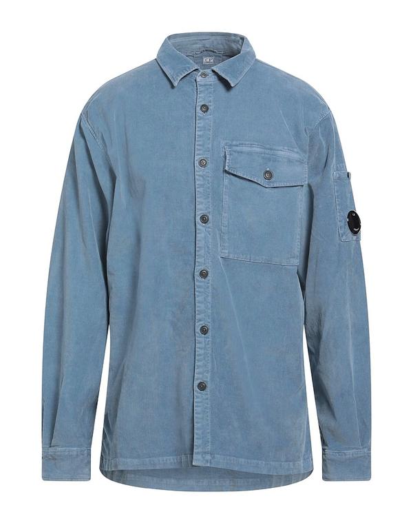 シーピーカンパニー メンズ トップス シャツ C.P. COMPANY 無地シャツ Blue Gray グレー｜ReVida 店