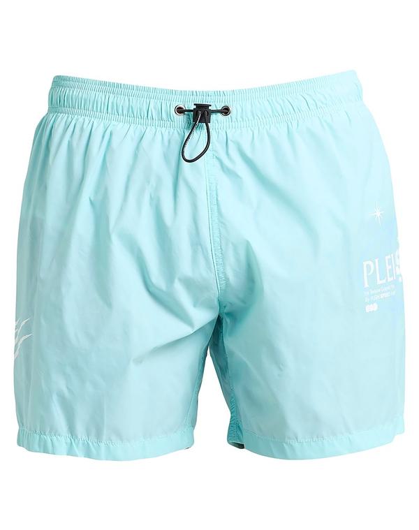 プレイン スポーツ メンズ 水着 ハーフパンツ・ショーツ PLEIN SPORT ( ) Sky Blue ブルー｜ReVida 店