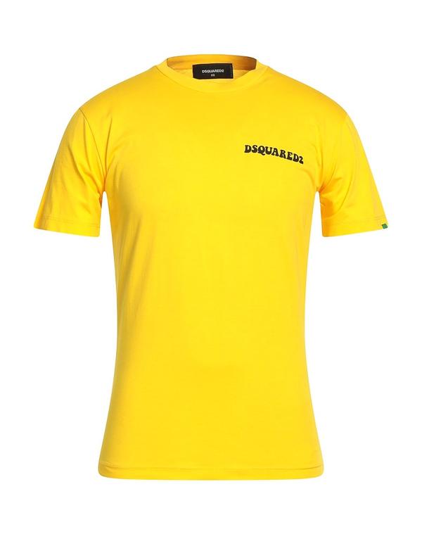 ディースクエアード メンズ トップス Tシャツ DSQUARED2 Ｔシャツ Yellow イエロー