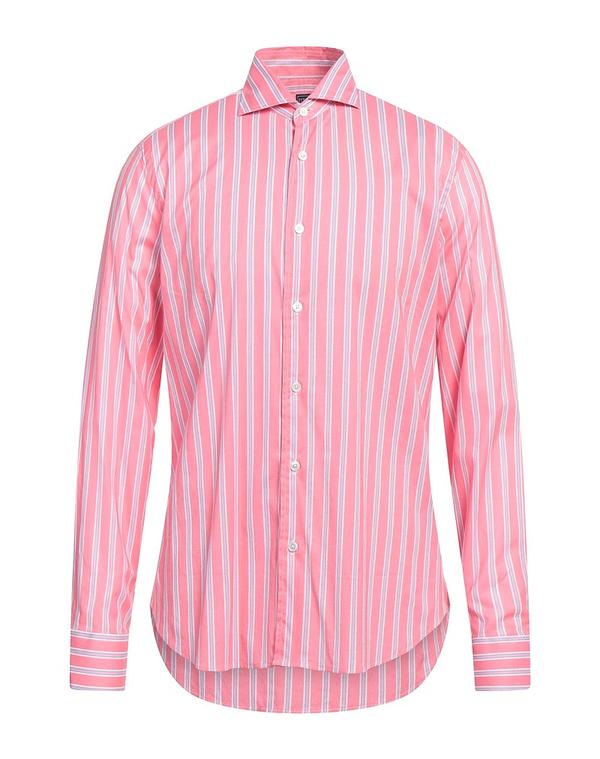 フェデーリ メンズ トップス シャツ FEDELI ストライプ柄シャツ Pink ピンク