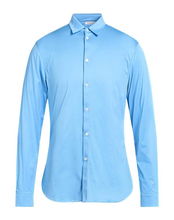 パウロペコラ メンズ トップス シャツ PAOLO PECORA 無地シャツ Sky Blue ブルー