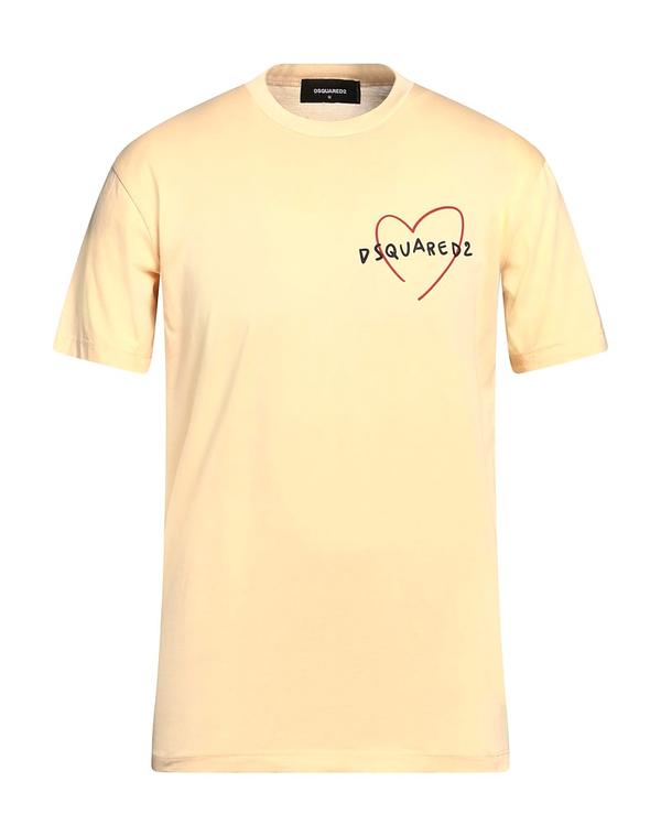 ディースクエアード メンズ トップス Tシャツ DSQUARED2 Ｔシャツ Pastel Yellow イエロー