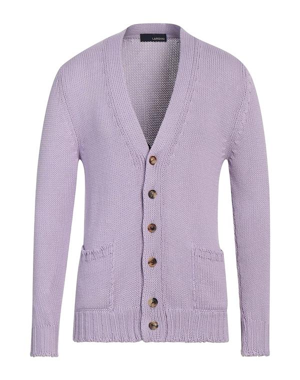 ラルディーニ メンズ アウター カーディガン LARDINI カーディガン Lilac ライラック