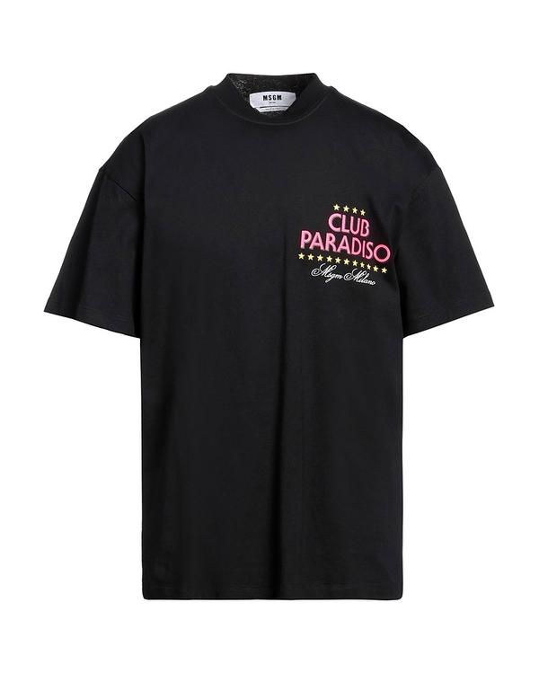 エムエスジイエム メンズ トップス Tシャツ MSGM Ｔシャツ Black ブラック