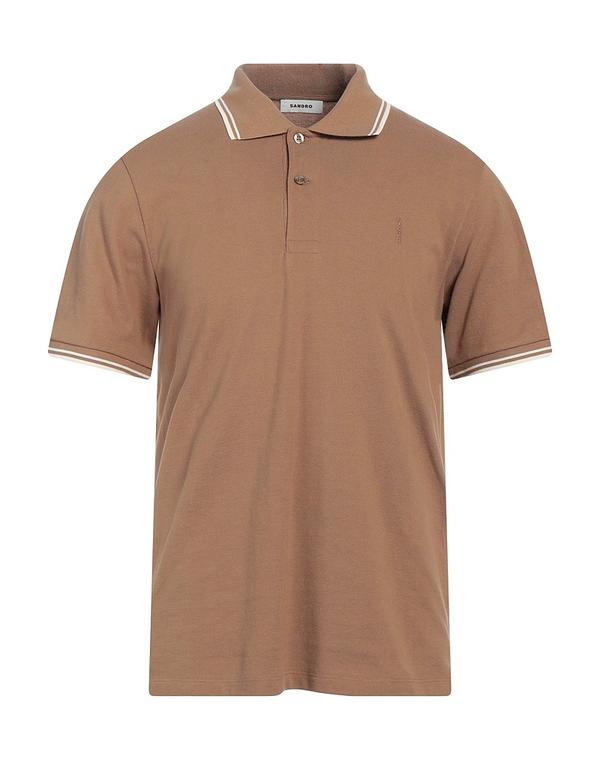 サンドロ メンズ トップス ポロシャツ SANDRO ポロシャツ Camel キャメル｜ReVida 店
