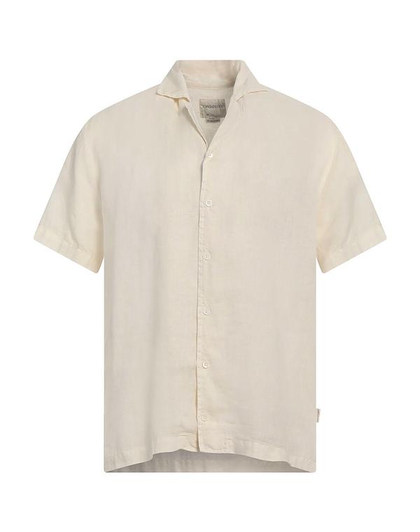 クロスリー メンズ トップス シャツ CROSSLEY リネンシャツ Off-White オフホワイト|ReVida 店
