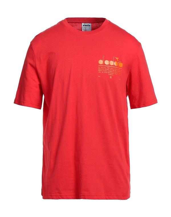 ディアドラ メンズ トップス Tシャツ DIADORA ベーシック Tシャツ Red レッド