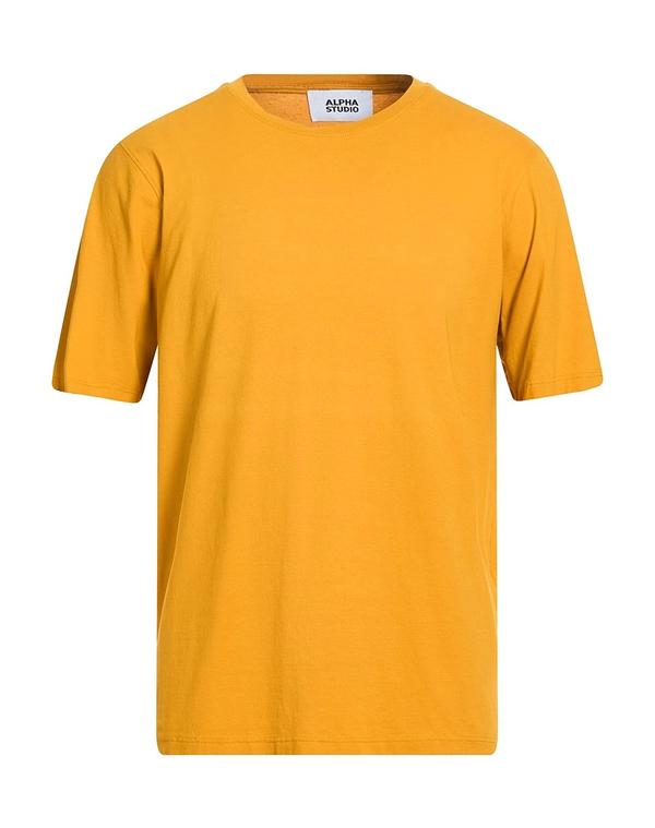 アルファス テューディオ メンズ トップス Tシャツ ALPHA STUDIO ベーシック Tシャツ Marigold|ReVida 店