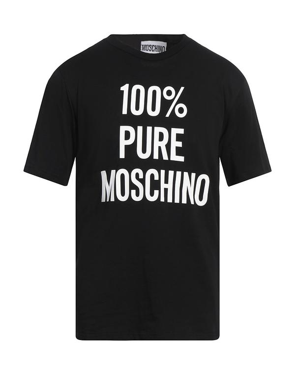 モスキーノ メンズ トップス ティーシャツ MOSCHINO Ｔシャツ Black 黒いこと メンズファッション-Tシャツ・カットソー-トップス
