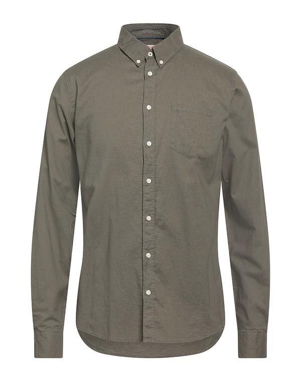サンシックスティーエイト メンズ トップス シャツ SUN 68 無地シャツ Military Green グリーン
