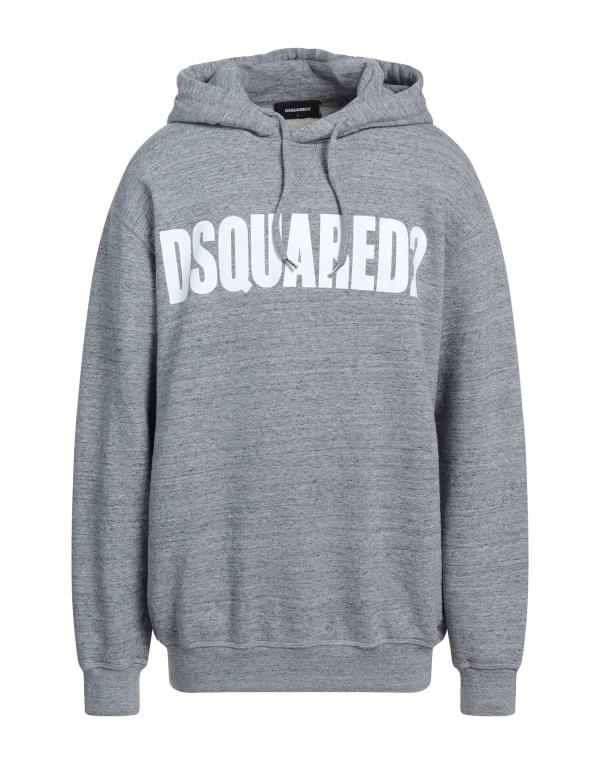 ディースクエアード メンズ パーカー Hooded スウェット Grey