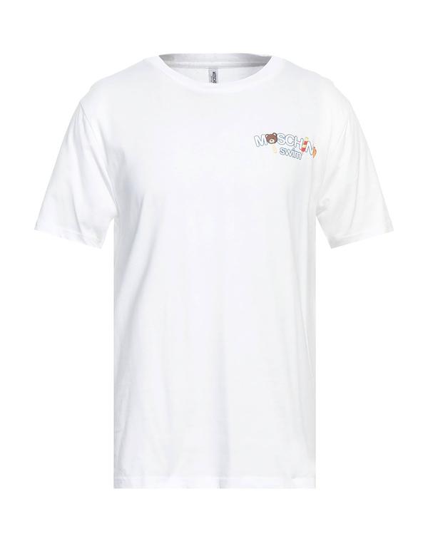 モスキーノ メンズ トップス ティーシャツ MOSCHINO Ｔシャツ White 白いこと トップス-Tシャツ・カットソー