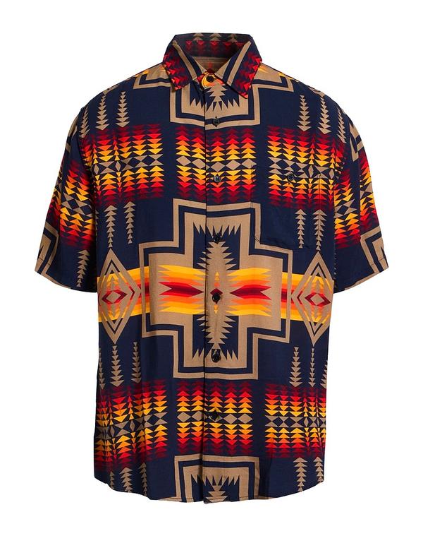 ペンドルトン メンズ トップス シャツ PENDLETON 柄入りシャツ Midnight Blue ブルー