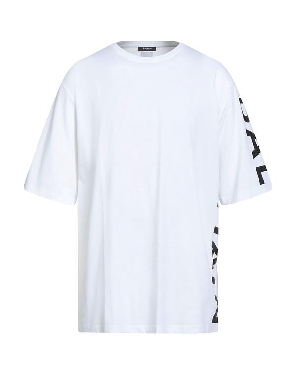 バルマン メンズ トップス Tシャツ BALMAIN Ｔシャツ White ホワイト