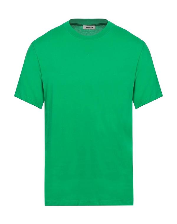 サンドロ メンズ トップス Tシャツ SANDRO ベーシック Tシャツ Green グリーン｜ReVida 店