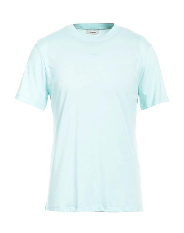 サンドロ メンズ トップス Tシャツ SANDRO ベーシック Tシャツ Sky Blue ブルー｜ReVida 店