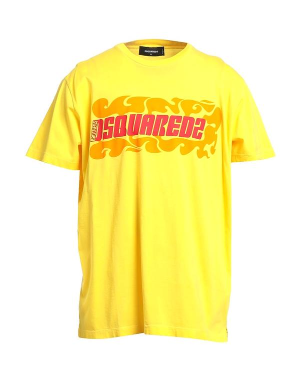 ディースクエアード メンズ トップス Tシャツ DSQUARED2 Ｔシャツ Yellow イエロー